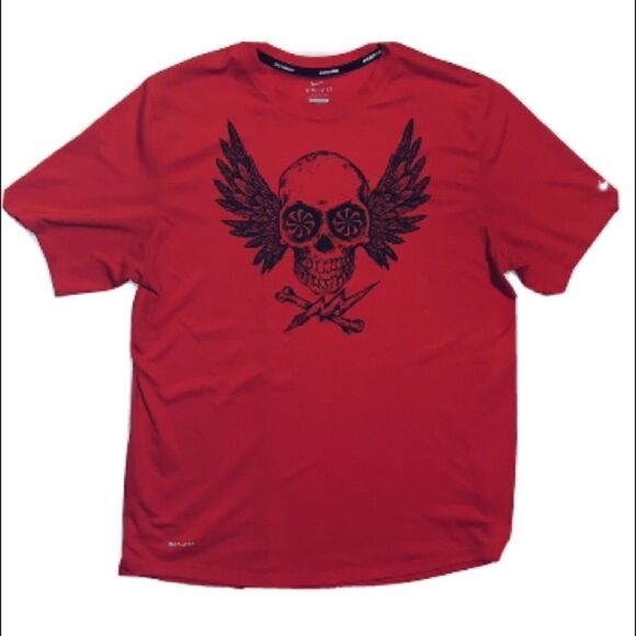 Boys Nike Dri-Fit skull t-shirt size M - Picture 1 of 4